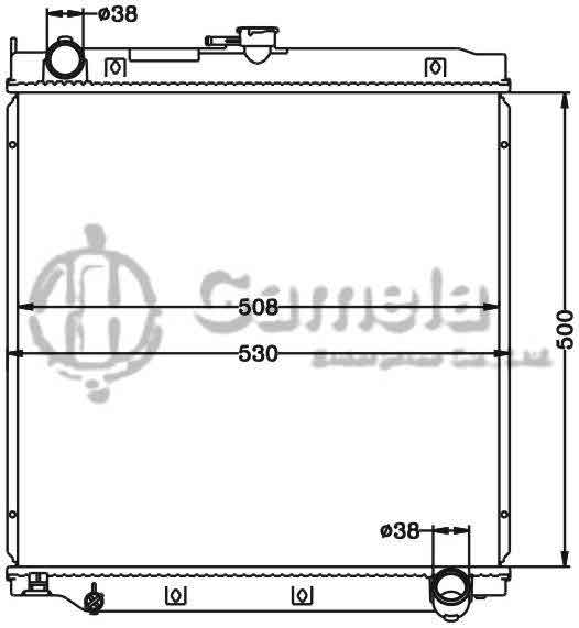 6112530N - Radiator-for-TOYOTA-LANDCRUISER-HZJ73V-96-99-MT-OEM-16400-17071