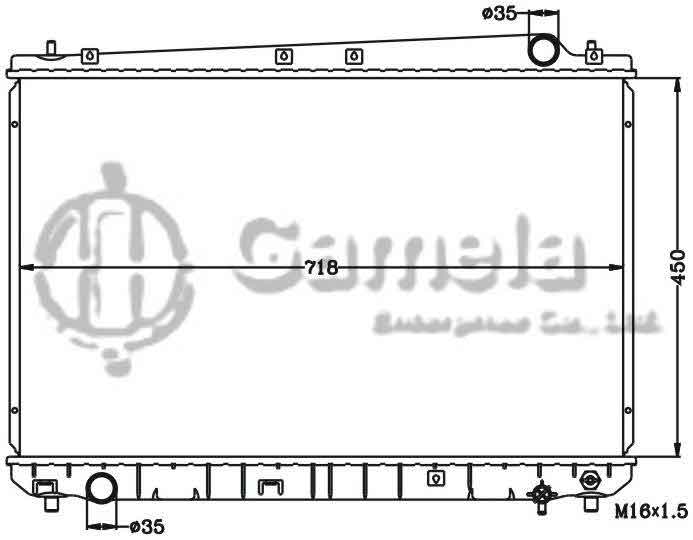 6112536N - Radiator-for-TOYOTA-SIEHA-3-0-V6-01-03-MT-OEM-16400