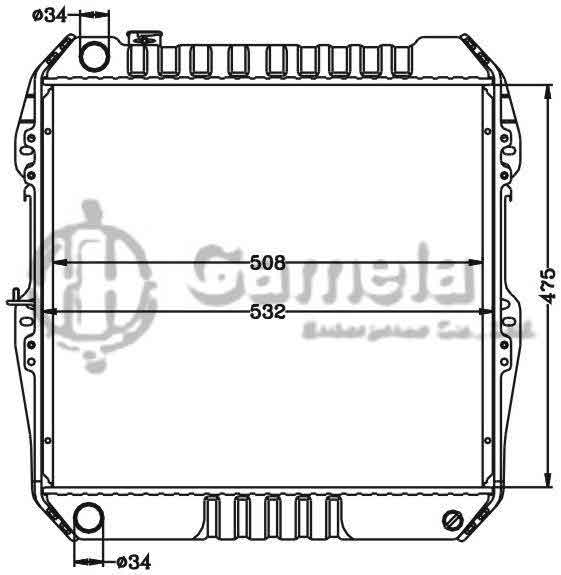 6112537N - Radiator-for-TOYOTA-HILUX-PICKUP-MT