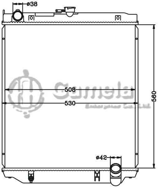 6112538N - Radiator-for-TOYOTA-LANDCRUISER-MT-OEM-16400-17400