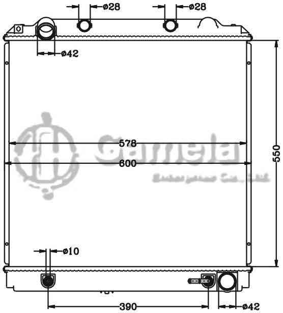 6112539N - Radiator-for-TOYOTA-COASTER-HZB40-HZ-99-AT