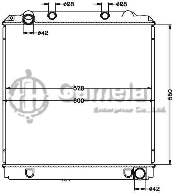 6112540N - Radiator-for-TOYOTA-COASTER-HZB40-HZ-99-MT