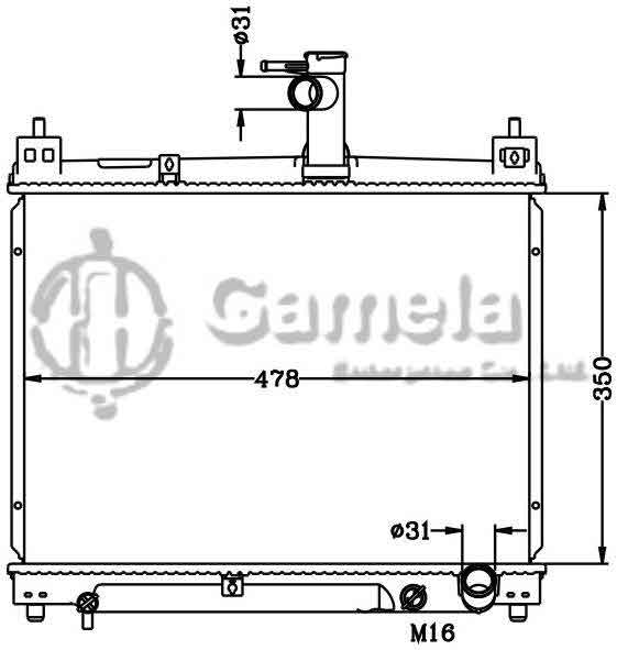 6112546N - Radiator-for-TOYOTA-VIOS-5CC-MT-OEM-16400