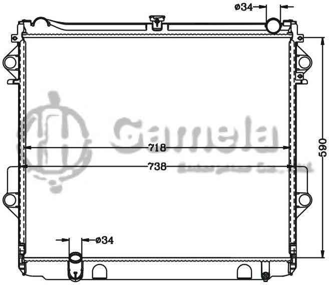 6112552N - Radiator-for-TOYOTA-LANDCRUISER-5-7L-08-11-MT