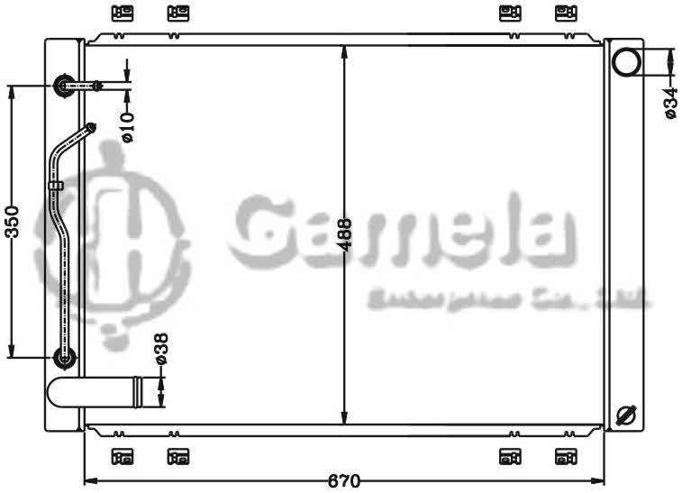 6112553N - Radiator-for-TOYOTA-LEXUS-SIENNA-04-AT-OEM-16041-0A390-DPI-2681-2682