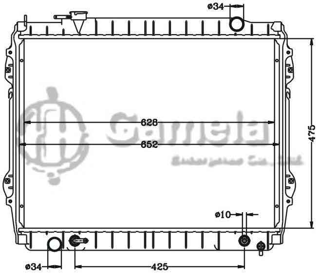 6112559N - Radiator-for-TOYOTA-LEXUS-TACOMA-95-04-AT-OEM-16410-0C022-DPI-1778