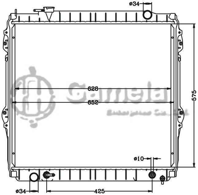 6112563N - Radiator-for-TOYOTA-LEXUS-TACOMA-95-04-AT-OEM-16410-0C040-DPI-1755