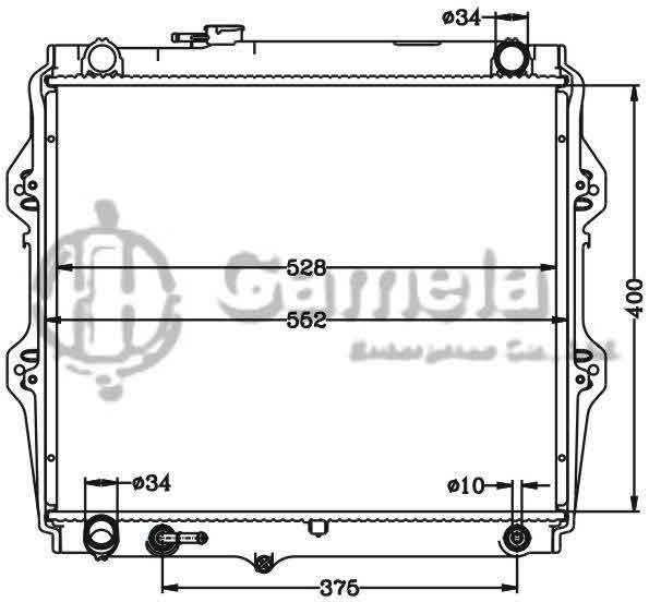 6112567N - Radiator-for-TOYOTA-HILUX-4-RUNNER-85-AT-OEM-16400-35100-35350-35360