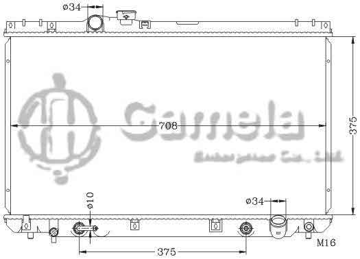 6112571NA - Radiator-for-TOYOTA-LEXUS-IS200-IS300-99-AT-OEM-16400-46560-70640-DPI-2356