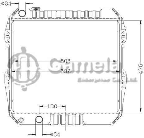 6112586NA - Radiator-for-TOYOTA-HILUX-2-4-D-MT-OEM-16400