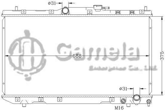 6112592NA - Radiator-for-TOYOTA-AVENSIS-2-0TD-97-MT-OEM-16400-0B030