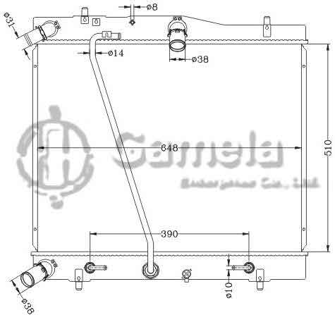 6112595NA - Radiator-for-TOYOTA-HIACE-05-AT