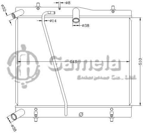 6112598NA - Radiator-for-TOYOTA-HIACE-05-MT