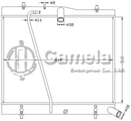 6112600NA - Radiator-for-TOYOTA-HIACE-05-MT