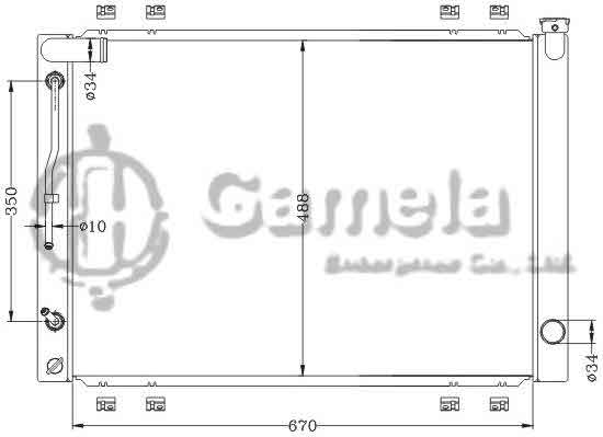 6112613NA - Radiator-for-TOYOTA-LEXUS-ALPHARD-02-04-AT-OEM-16041-28370