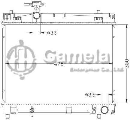 6112615NA - Radiator-for-TOYOTA-VITZ-10-MT