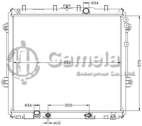 6112623NA - Radiator-for-TOYOTA-PRADO-LANDCRUISER-150-11-AT-DPI-13251