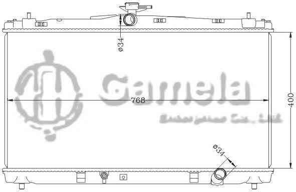 6112624NA - Radiator-for-TOYOTA-CAMRY-12-MT