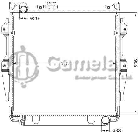 6112634NA - Radiator-for-TOYOTA-LANDCRUISER-KZJ78-95-96-MT-OEM-16400-67020