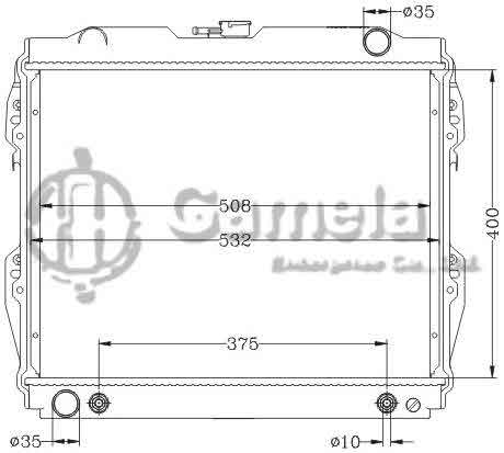 6112637NA - Radiator-for-TOYOTA-HILUX-RN60-65-106-89-97-AT-TOYOTA-HILUX-YN106-110-89-97-AT