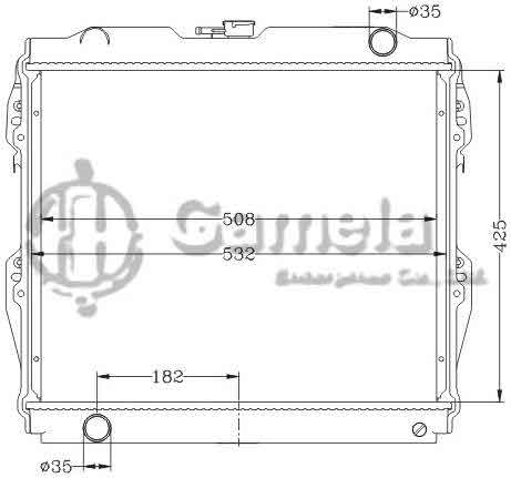 6112640NA - Radiator-for-TOYOTA-HILUX-PICKUP-PN85-86-93-MT