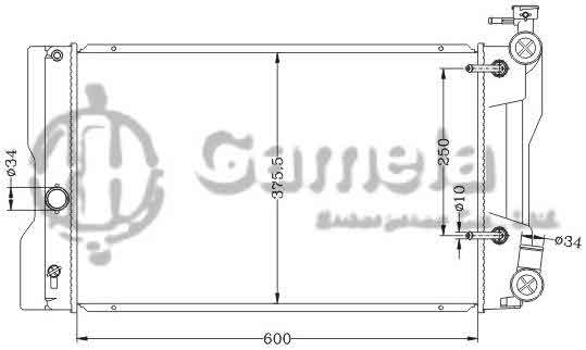 6112643NA - Radiator-for-TOYOTA-COROLLA-08-Thailand-AT-OEM-16400-22180