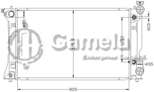 6112651NA - Radiator-for-TOYOTA-AVENSIS-2-0i-16V-03-AT-OEM-16400-0H120