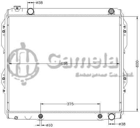 6112663NA - Radiator-for-TOYOTA-TUNDRA-4-7L-V8-05-06-AT-OEM-16400-0F030-DPI-2376