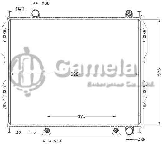 6112667NA - Radiator-for-TOYOTA-TUNDRA-4-7L-V8-00-06-AT-OEM-16410-0F020-DPI-2321