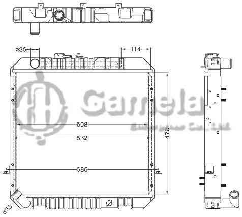 6112678NA - Radiator-for-TOYOTA-HIACE-87-95-2L-3L-MT