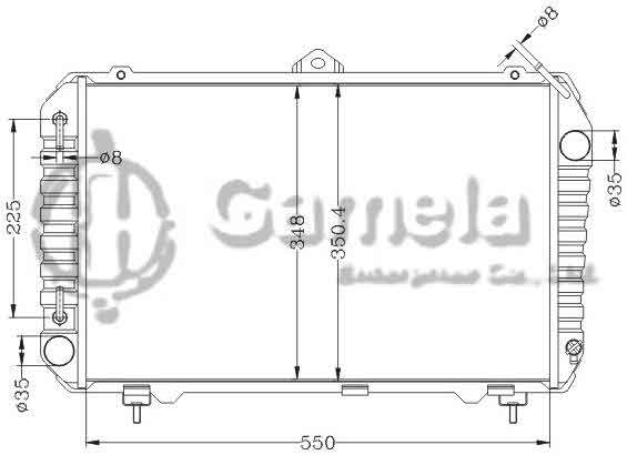 6112680NA - Radiator-for-TOYOTA-TOWNACE-LIFEACE-YR21-AT-OEM-16400-73111