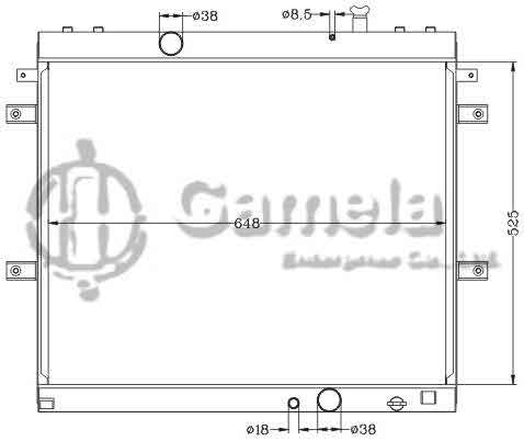 6112684NA - Radiator-for-TOYOTA-HILUX-INNOVA-04-DIESEL-MT-OEM-16400-0L160-0L140