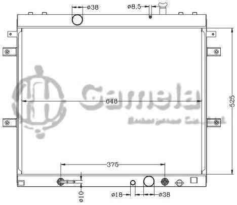 6112685NA - Radiator-for-TOYOTA-HILUX-INNOVA-04-DIESEL-AT-OEM-16400-0L150