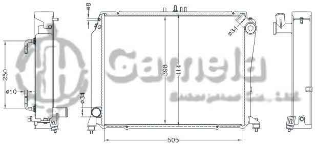 6112691NA - Radiator-for-TOYOTA-HIACE-DIESEL-LZH104-AT-OEM-16400-5B750