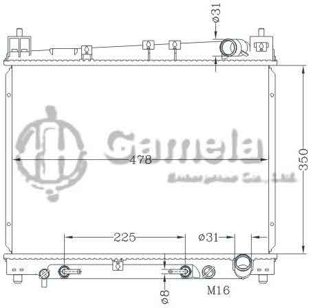 6112693NA - Radiator-for-TOYOTA-ECHO-YARIS-KAPALI-AT-OEM-16400-21070-DPI-2305