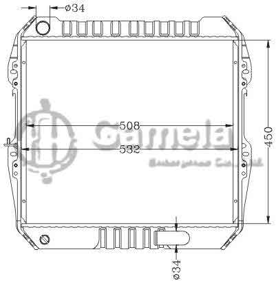 6112696NA - Radiator-for-TOYOTA-HILUX-PICKUP-MT