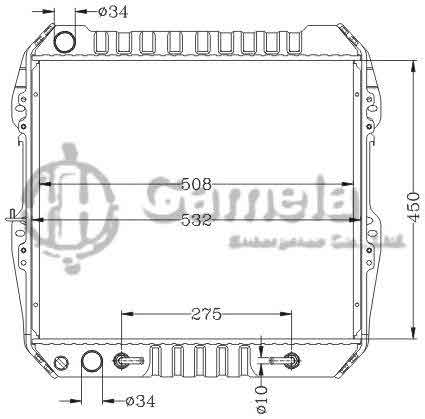 6112697NA - Radiator-for-TOYOTA-HILUX-PICKUP-AT