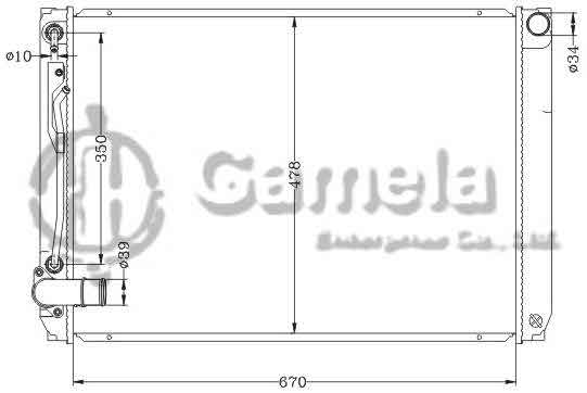 6112703NA - Radiator-for-TOYOTA-SIENNA-3-3L-V6-04-06-AT-DPI-2681