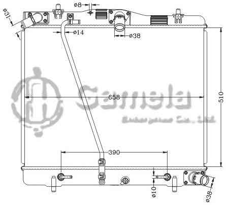 6112707NA - Radiator-for-TOYOTA-HIACE-05-AT