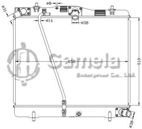 6112708NA - Radiator-for-TOYOTA-HIACE-05-MT