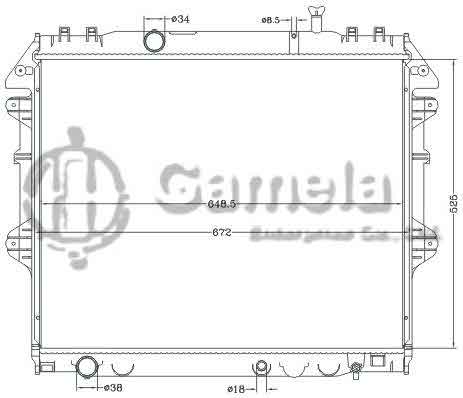 6112714NA - Radiator-for-TOYOTA-HILUX-VIGO-04-MT-OEM-16400-05160