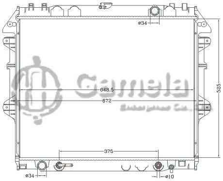 6112715NA - Radiator-for-TOYOTA-HILUX-VIGO-04-AT-OEM-16400-0P060-0P040