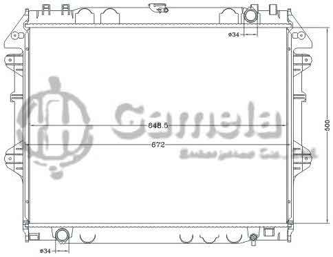 6112718NA - Radiator-for-TOYOTA-HILUX-INNOVA-1TR-04-MT-OEM-16400-0C140-0C210-0C200