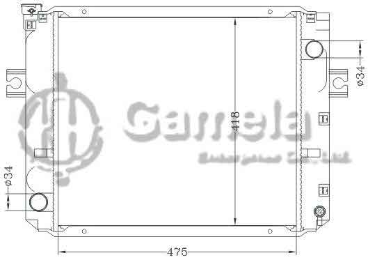 6112722NA - Radiator-for-TOYOTA-FORKLIFT-MT