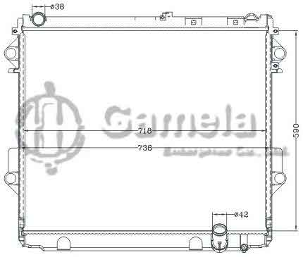 6112726NA - Radiator-for-TOYOTA-LAND-CRUISER-200-08-MT