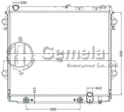 6112727NA - Radiator-for-TOYOTA-LAND-CRUISER-200-08-AT-OEM-16400-51040