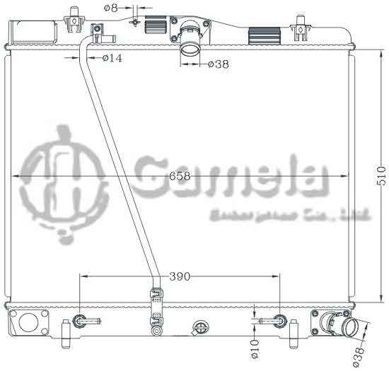 6112737NA - Radiator-for-TOYOTA-HIACE-08-AT