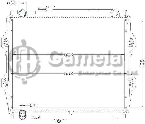 6112740NA - Radiator-for-TOYOTA-HILUX-2-4-88-97-MT