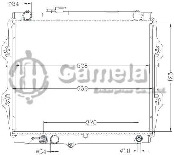 6112741NA - Radiator-for-TOYOTA-HILUX-PICKUP-86-AT