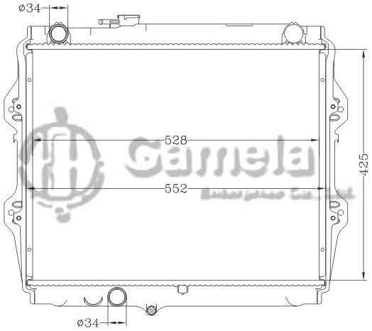 6112742NA - Radiator-for-TOYOTA-HILUX-PICKUP-86-MT